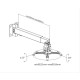 Brateck universal βάση για projectors οροφής και τοίχου
