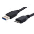 POWERTECH καλώδιο USB 3.0 σε Micro USB CAB-U004, SuperSpeed, 1.5m, μαύρο