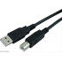 POWERTECH καλώδιο USB 2.0 Α σε Β σε χρώμα BLACK - 3m