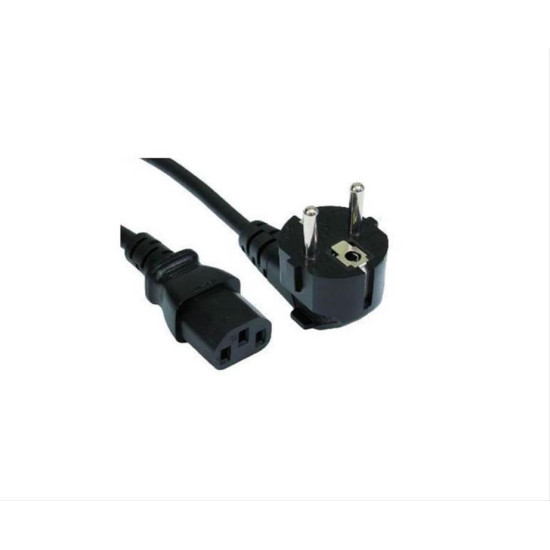 Καλώδιο τροφοδοσίας για PC και οθόνη 1,2m, 3 x 0,50mm. Σε μαύρο χρώμα (CAB-030)