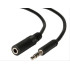 POWERTECH καλώδιο Jack stereo 3.5mm male σε female, Nickel, μαύρο, 5m