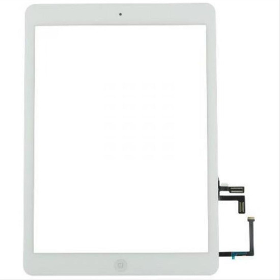Touch Panel - Digitizer High Copy for iPad Air, bracket and tape, White