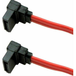 Powertech S-ATA data Cable 7pin (βύσμα 1 - 90ο) σε 7pin (βύσμα 2 - 90ο) - 0.50cm