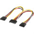 Καλώδιο τροφοδοσίας sata σε 2x sata Goobay 95114