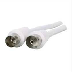 Powertech καλώδιο κεραίας για τηλεόραση pal Male to Fimale - WHITE - 1.5m Powertech καλώδιο κεραίας για τηλεόραση pal Male to Fimale - WHITE - 1.5m