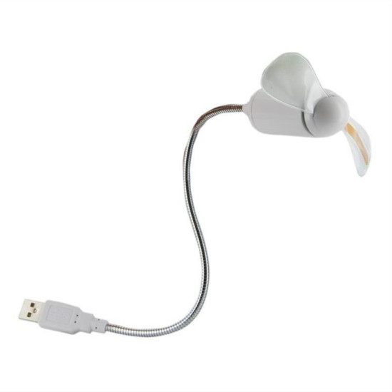 4World USB Fan Message Flexible Arm silver (ανεμιστηρας USB)