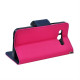 Fancy Book case για SAMSUNG Galaxy J5, Hot Pink/Navy