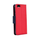 Fancy Book case για LG MAGNA red-navy