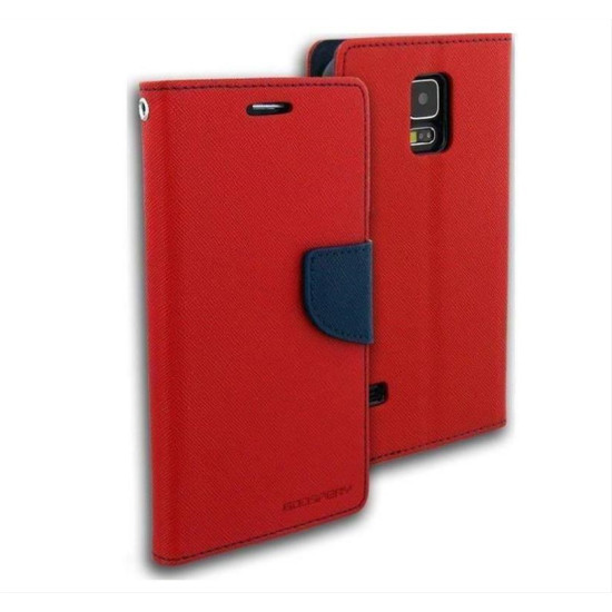 Fancy Book case για HTC M9 red-blue