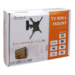 BRATECK βάση TV τοίχου διπλού βραχίονα για LCD-TV 13" - 42", 20kg (LDA21-221) BRATECK βάση TV τοίχου διπλού βραχίονα για LCD-TV 13" - 42", 20kg (LDA21-221)