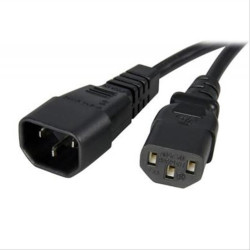 Powertech Καλώδιο τροφοδοσίας Euro αρσ.- οχταράκι θηλ., VDE 0,3mm
Μήκος:1.5m CAB-P001