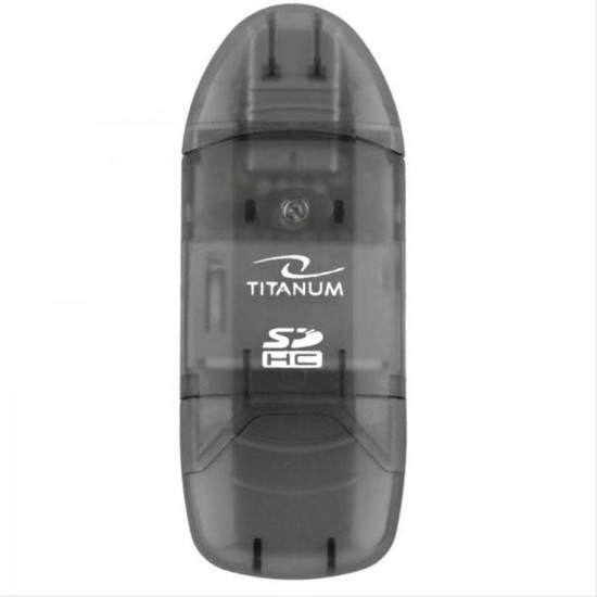 TITANUM CARD READER SDHC /MicroSDHC BLACK TA101K