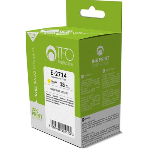 INK TFO E-2714 (T2714_YE) 18 ML ΣΥΜΒΑΤΟ ΓΙΑ EPSON E-2714 INK TFO E-2714 (T2714_YE) 18 ML ΣΥΜΒΑΤΟ ΓΙΑ EPSON E-2714