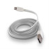 Forever cable USB - Lightning 1,0 m 1A white silicone flat T_0012046