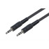 Powertech καλώδιο Jack stereo σε Jack stereo 3.5mm - 1.5m - Nickel - BLACK (CAB-J001)