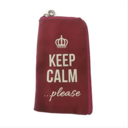 ΘΗΚΗ Flexi zip M/L (universal,iPhone 4) pink - keep calm please ΘΗΚΗ Flexi zip M/L (universal,iPhone 4) pink - keep calm please