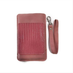 Case Pocket Eco-leather XL powder pink universal