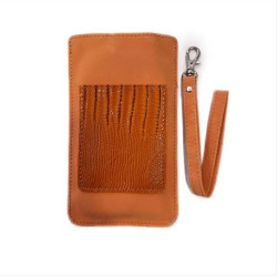 Case Pocket Eco-leather XL orange universal