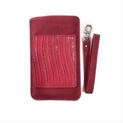 Case Pocket Eco-leather XL pink universal