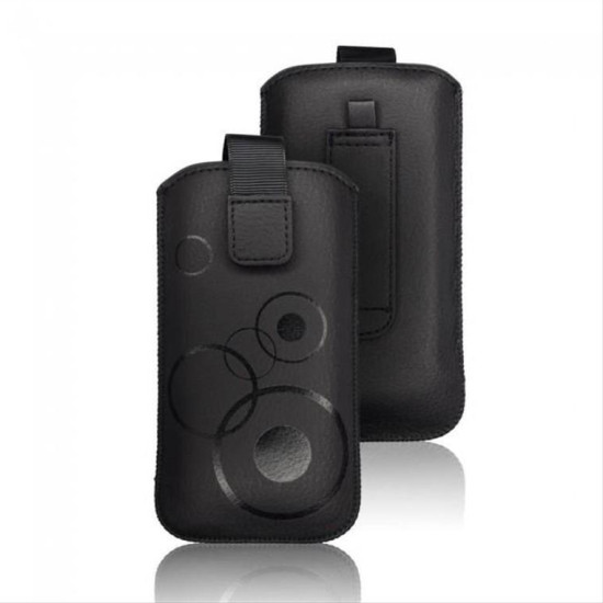 Θήκη Forcell Deko universal HTC Desire C,S5360 Galaxy Y,S6500 Galaxy Mini 2,LG L3 black