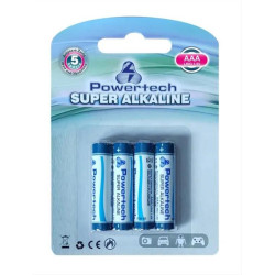 Powertech SUPER Αλκαλικές μπα.(LR03) - 4 τεμ PT-157 Powertech SUPER Αλκαλικές μπα.(LR03) - 4 τεμ PT-157