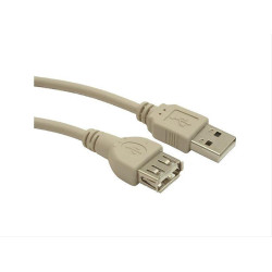Gembird USB extension cable, 0.75 m grey CC-USB2-AMAF-75CM/300
