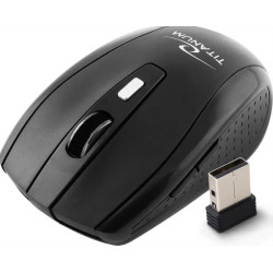 Titanum Wireless Optical Mouse SNAPPER TM105K 2.4GHz,1600 DPI ,6 buttons NANO receiver Titanum Wireless Optical Mouse SNAPPER TM105K 2.4GHz,1600 DPI ,6 buttons NANO receiver