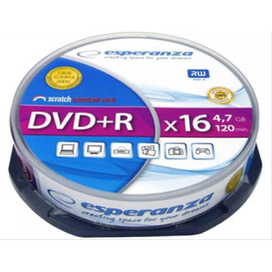 Extreme DVD-R 4,7 GB x16 - Cake Box 10 Extreme DVD-R 4,7 GB x16 - Cake Box 10