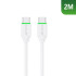Rixus RX2016 Data Sync And Fast Charge Cable USB-C to USB-C 2m