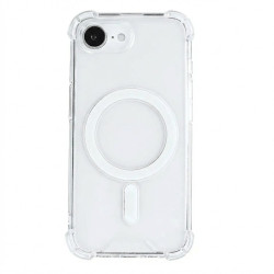 Rixus Anti-Burst Case With MagSafe For Apple iPhone 16e Transparent