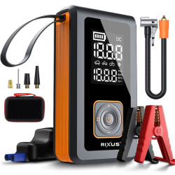 Rixus RXAP05 4 in 1 Air Pump With Jump Starter Black