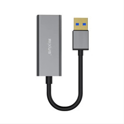 Rixus RXEA02 USB 3.0 Gigabit Network Cardusb To RJ45 Connector Gray Rixus RXEA02 USB 3.0 Gigabit Network Cardusb To RJ45 Connector Gray