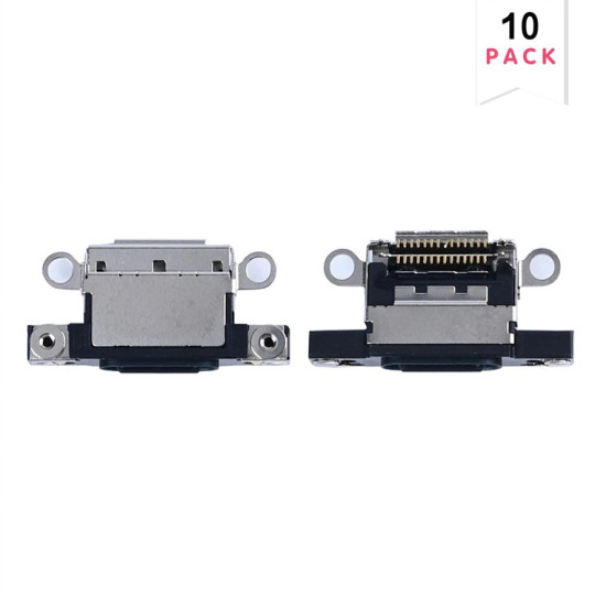 For Apple iPhone 16, 16 Plus System Charging Port Black (10pcs)