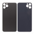 For Apple iPhone 11 Pro Max Back Glass, Enlarged Camera Frame Black Compatible
