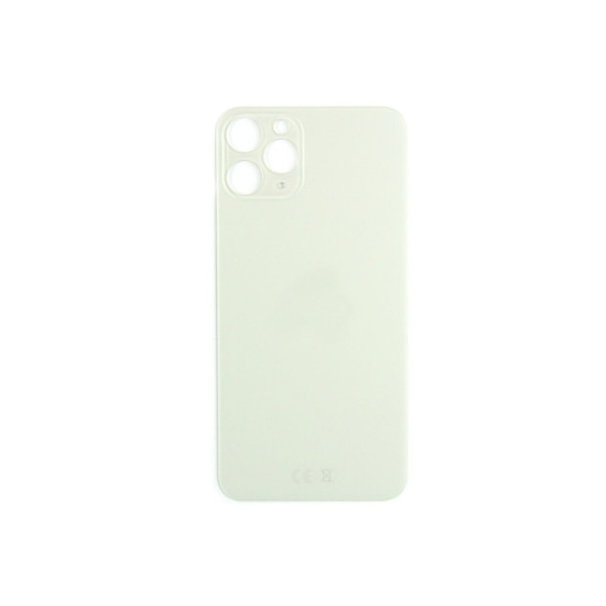 For Apple iPhone 11 Pro Back Glass, Enlarged Camera Frame Silver Compatible