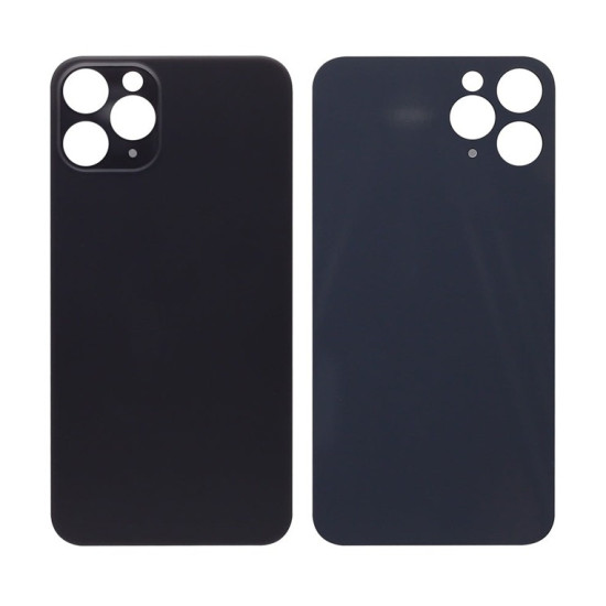 For Apple iPhone 11 Pro Back Glass, Enlarged Camera Frame Space Grey Compatible