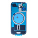 For Apple iPhone 17 Back Glass Without NFC, Enlarged Camera Frame White Compatible