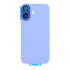 For Apple iPhone 17 Back Glass Without NFC, Enlarged Camera Frame Mist Blue Compatible