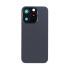 For Apple iPhone 15 Pro Back Glass Without NFC, Enlarged Camera Frame Black Titanium Compatible