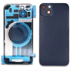 For Apple iPhone 14 Back Glass Without NFC, Enlarged Camera Frame Midnight Compatible
