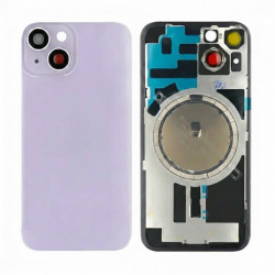 For Apple iPhone 14 Back Glass Without NFC, Enlarged Camera Frame Purple Compatible