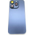 For Apple iPhone 15 Pro Back Glass Without NFC Frame Blue Titanium