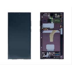 SAMSUNG GALAXY S22 ULTRA S908B DISPLAY AND DIGITIZER WITH FRAME WITHOUT CAMERA BURGUNDY SERVICE PACK SAMSUNG GALAXY S22 ULTRA S908B DISPLAY AND DIGITIZER WITH FRAME WITHOUT CAMERA BURGUNDY SERVICE PACK