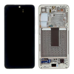 SAMSUNG GALAXY S23 S911B DISPLAY AND DIGITIZER WITH FRAME CREAM SERVICE PACK SAMSUNG GALAXY S23 S911B DISPLAY AND DIGITIZER WITH FRAME CREAM SERVICE PACK