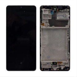 SAMSUNG GALAXY A42 5G A426B DISPLAY AND DIGITIZER COMPLETE PRISM DOT BLACK