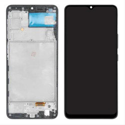 SAMSUNG GALAXY A22 A225F, M22 M225F, F22 E225F DISPLAY BLACK WITH FRAME (COMPATIBLE) SAMSUNG GALAXY A22 A225F, M22 M225F, F22 E225F DISPLAY BLACK WITH FRAME (COMPATIBLE)