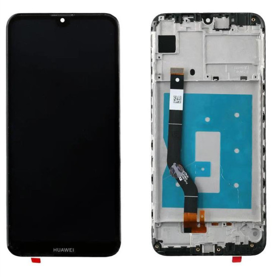 HUAWEI Y7 2019/Y7 PRIME 2019 ΟΘΟΝΗ + TOUCH SCREEN + LENS + FRAME BLACK 3P OR