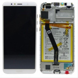 Huawei Y6 2018 Lcd+Touch Screen+Frame+Battery White ORIGINAL (Service Pack)