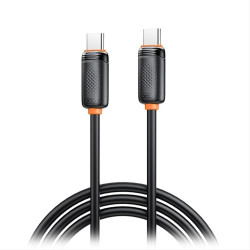 XO NB-Q302B Καλώδιο USB High-Speed Τype-C αρσ. - USB Type-C αρσ. 60W, 1.00m σε μαύρο χρώμα