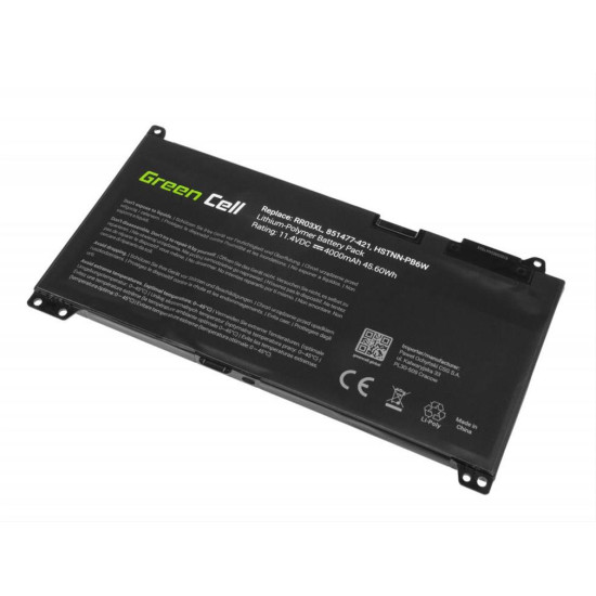 Green Cell Battery for HP ProBook 430 440 450 455 470 G4 G5 / 11,4V 4000mAh HP122 Green Cell Battery for HP ProBook 430 440 450 455 470 G4 G5 / 11,4V 4000mAh HP122